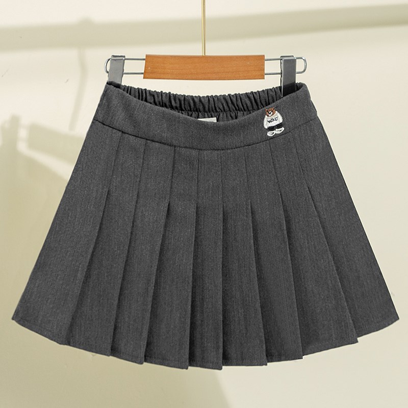 女童百褶裙2025春秋新款百搭儿童jk裙学院风洋气春装女孩半身短裙