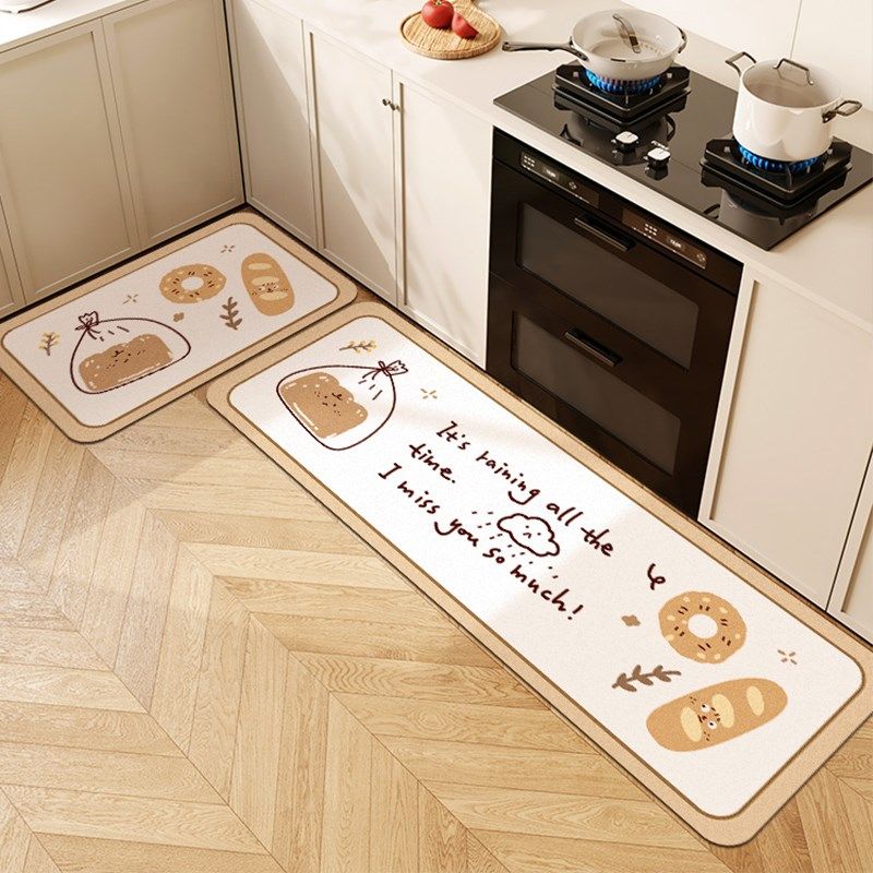 卡通厨房专用地垫软硅藻泥防滑脚垫防油防水家用垫子进门门垫地毯,居家布艺,厨房地垫,淘宝优惠券,粉丝福利购,淘宝优惠卷
