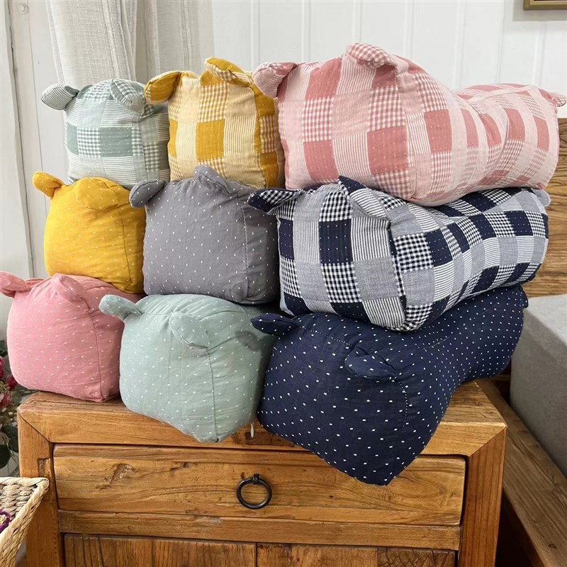 刘大姐家3斤装虎头枕双层纱护颈椎枕头单人纯手工全棉成人老虎枕