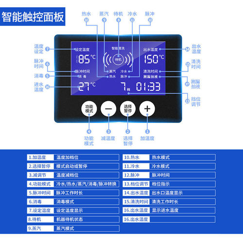 家电自来水管地暖清洗机脉冲蒸汽臭氧一体式油烟机大功率清洁设备