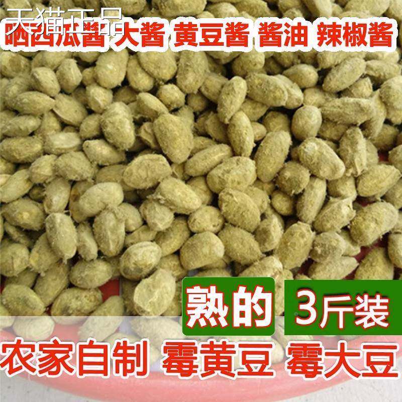 河南商丘新捂黄豆霉黄豆炒熟发酵小黄豆做酱黄豆西瓜酱辣椒酱酱油