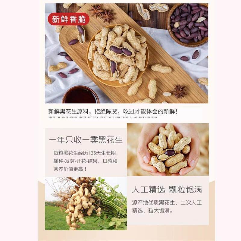 正宗2025年黑皮五香花生米新货正宗山东特产原味炒熟烤花生