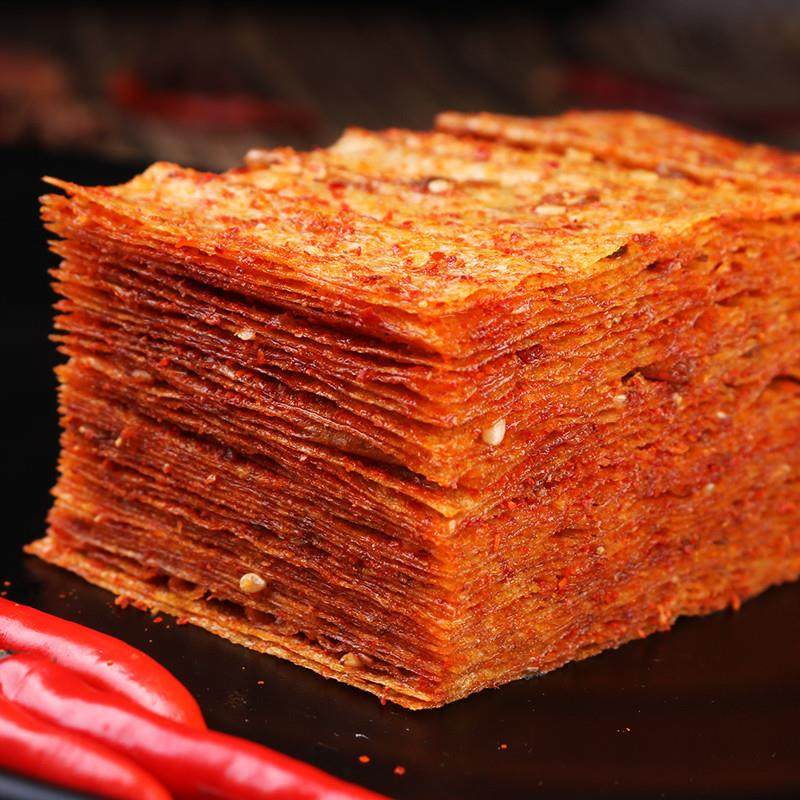 正宗思乡山手撕大辣片8090后童年辣条零食麻辣豆皮辣条125g平江辣