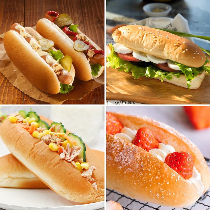 正宗热狗面包胚芝麻小生胚