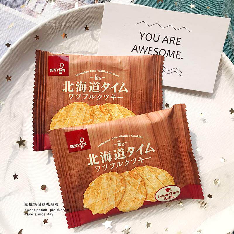 新日期北海道脆华夫饼薄饼干500g休闲食品零食喜饼下午茶点心喜礼