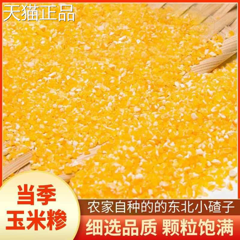 东北小玉米碴子粘笨苞米碴子农家玉米糁细碎玉米粒黏玉米渣杂粮粥
