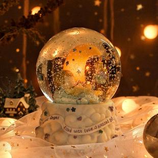 我的女孩水晶球音乐盒鸟之诗八音盒机械发条情侣款男女生生日礼物