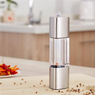 不锈钢三角形胡椒研磨器 手动咖啡磨陶瓷磁芯创意厨房用品 包邮
