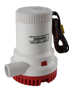 Newmao纽茂2000GPH舱底排水泵潜水泵12V24V直流游艇快艇配件