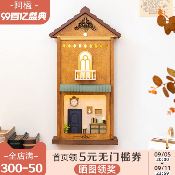 面古沙发感遮丑儿童房装饰画高级壁灯餐厅阿楹 电视背景墙挂件中