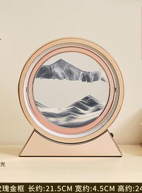 创意解压3D流沙画小夜灯摆