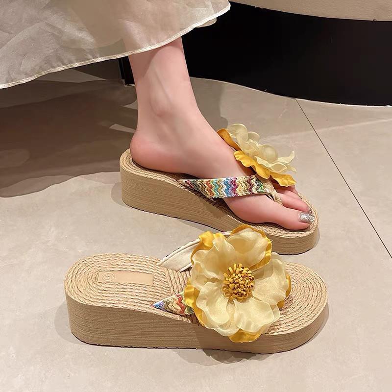 好货花朵夏季拖鞋时尚西双