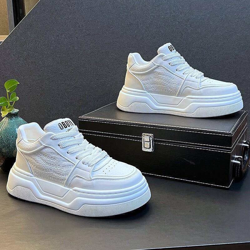 新品新款板鞋秋冬季男鞋韩版潮流百搭小白鞋简约白色休闲鞋男低帮
