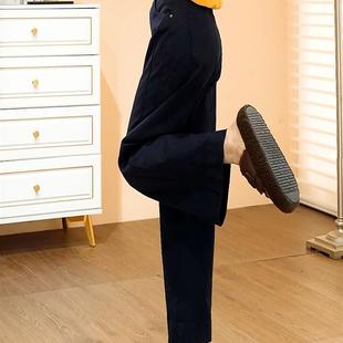 好货白色牛仔直筒裤子女春秋季2025新款高腰宽松休闲裤显瘦九分阔