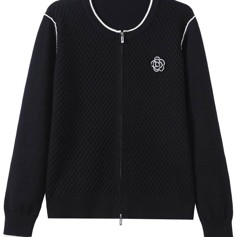 好货年轻妈妈白色卫衣外套女春秋夹克上衣新款洋气女装宽松休闲棒