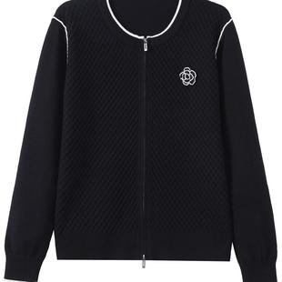 好货年轻妈妈白色卫衣外套女春秋夹克上衣新款 宽松休闲棒 洋气女装