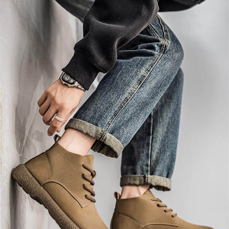 好货马丁靴男款2026秋季新款英伦风时尚皮靴男士超轻软底复古工装