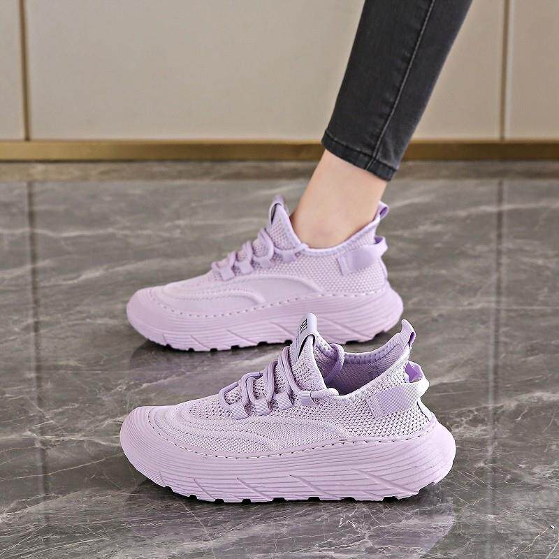 好货女鞋黑色休闲运动鞋2025新款秋季时尚软底不累脚工作鞋椰子跑