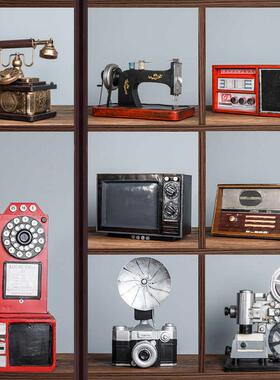 民国风老式电话机电视机摆