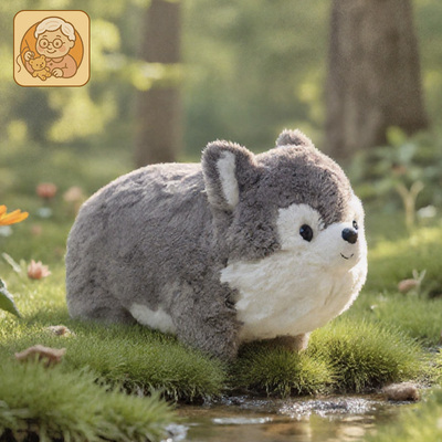 好外婆哈士奇小狗毛绒玩偶公仔