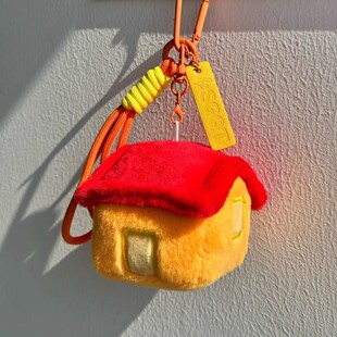 十个勤天周边土地庙毛绒挂件小房子可爱公仔包包挂饰钥匙扣二次元