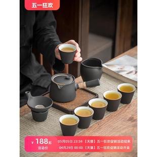 功夫茶具套装 家用客厅陶瓷茶壶茶杯轻奢高档中式 泡茶小套2024新款