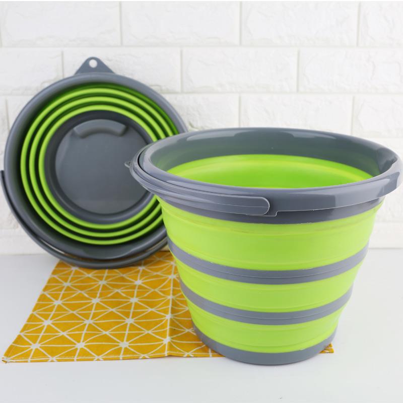 左家右厨便携式可折叠水桶车用钓鱼桶旅行家用塑料桶车载户外