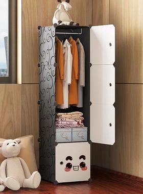 衣柜卧室家用简易组装儿童结实耐用宿舍单人小房间钢架结构转角柜