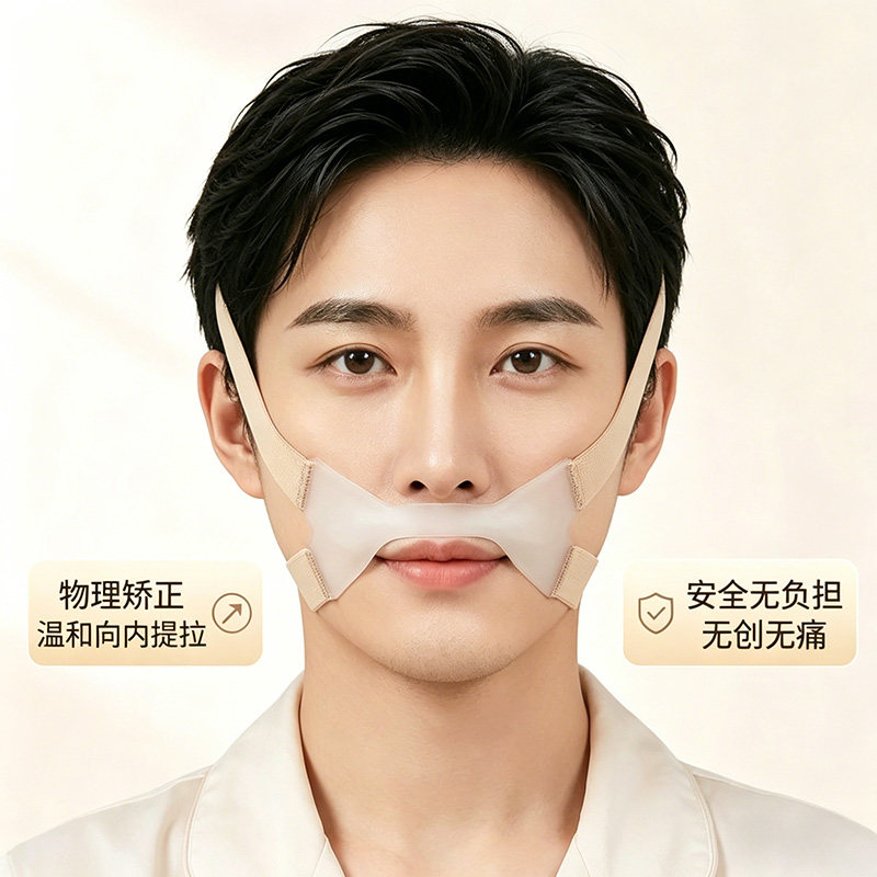 韩国瘦脸面罩V脸神器提拉紧致法令纹改善凸嘴鼻基底术后固定加压