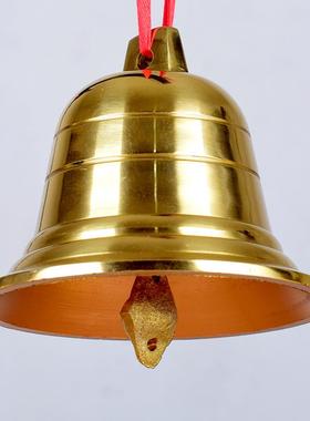 家居摆件挂件纯黄铜风铃铜钟铜铃寺庙小铃铛屋檐学校吊钟船钟包邮