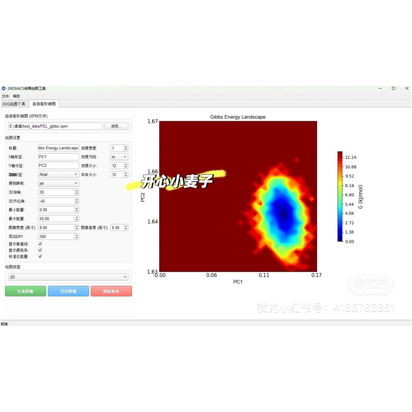 分子动力学模拟结果数据绘图工具(Gromacs_analysis_GUI)