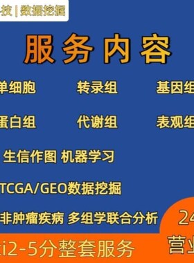 TCGA Pan-cancer 泛癌分析 共性特性 标志 大规模生物信息学