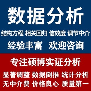 spss数据代分析amos问卷显著性调整修改smartpls医学统计处理编写