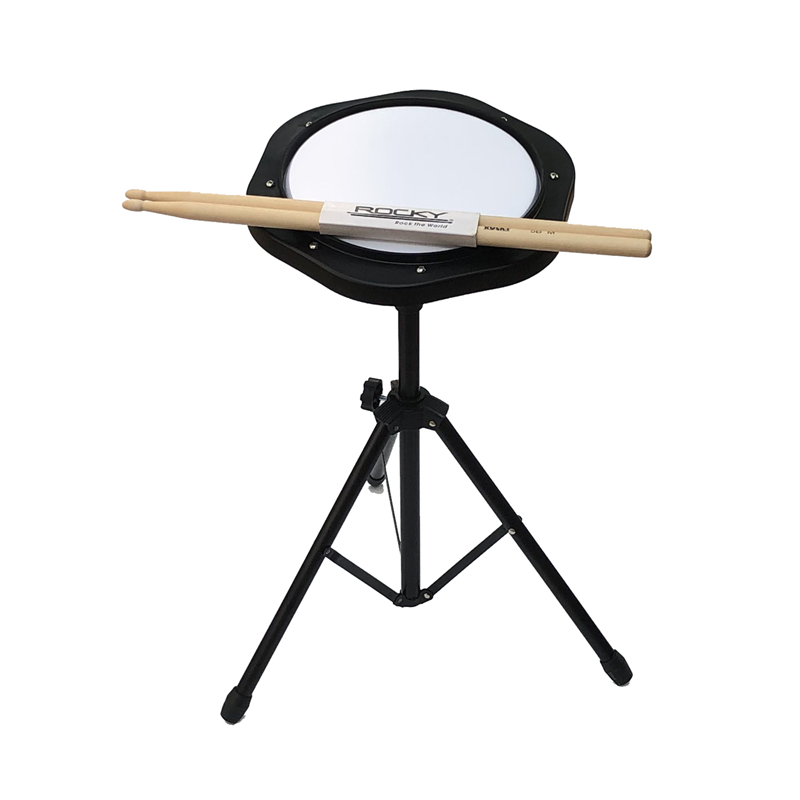 便携式8寸哑鼓垫支架哑鼓架子鼓练习鼓打鼓节奏训练支架送鼓架包