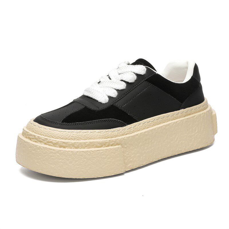 厚底增高小白鞋男2024新款夏季小众设计松糕男鞋时尚运动休闲板鞋