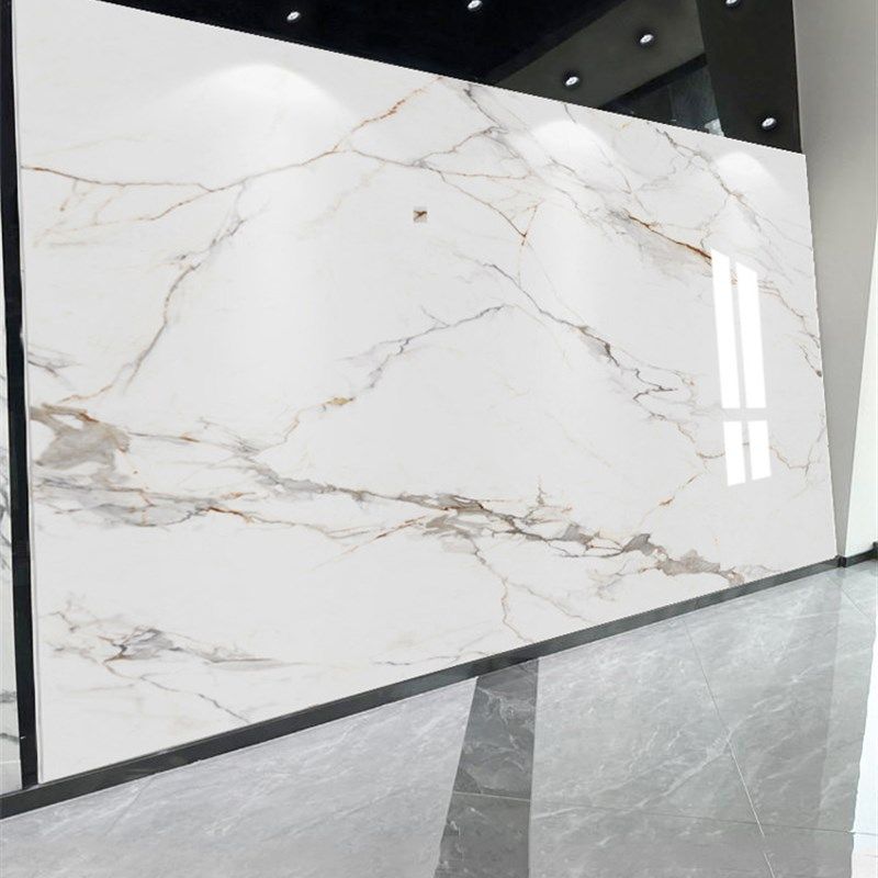 护墙板仿岩板饰面板定制电视墙uvA板电视背景墙仿大理石微晶石pvc