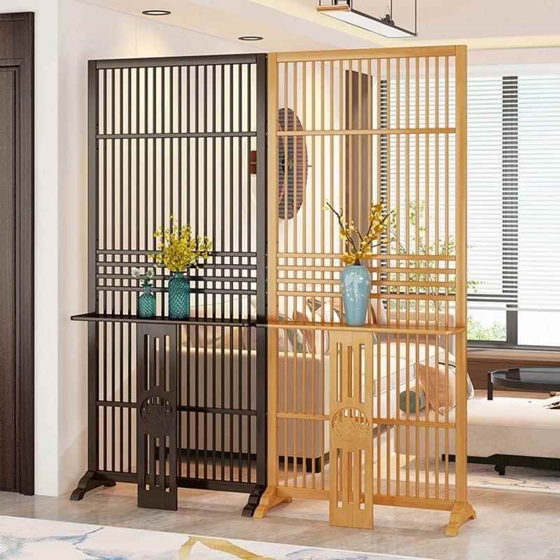 新中式屏风隔断客厅折叠可移动餐饮办公室挡风屏进门卧室遮挡墙竹