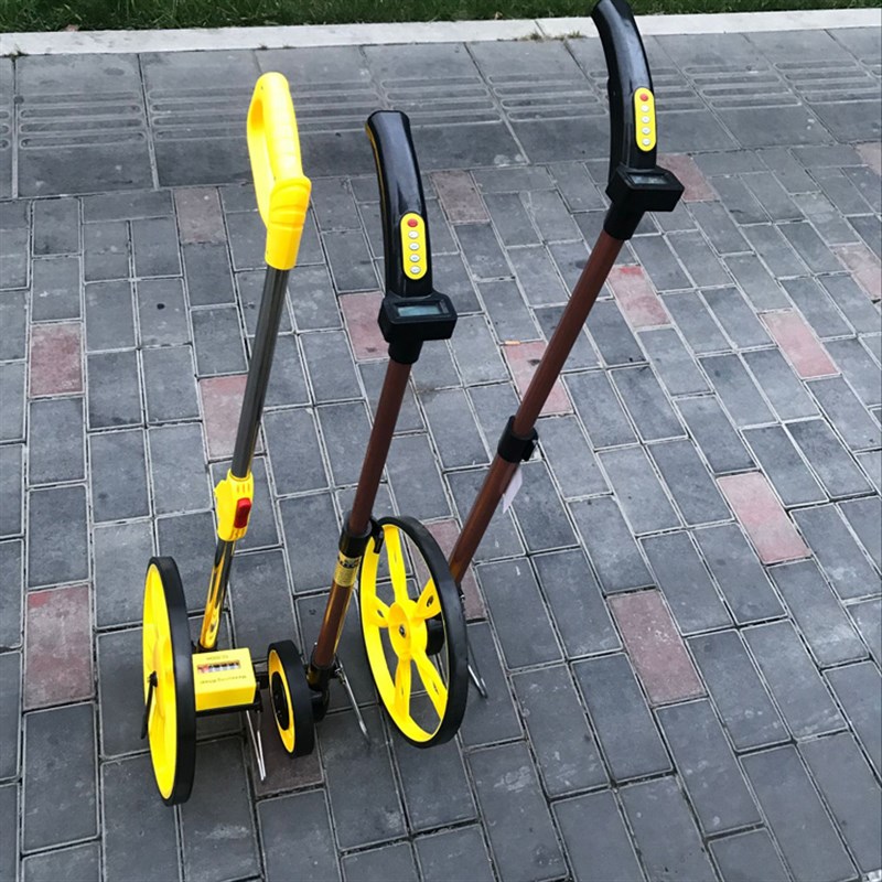 手推测距轮车 数l显机械轮式测距仪尺 计米器 滚轮尺数显户外滚动