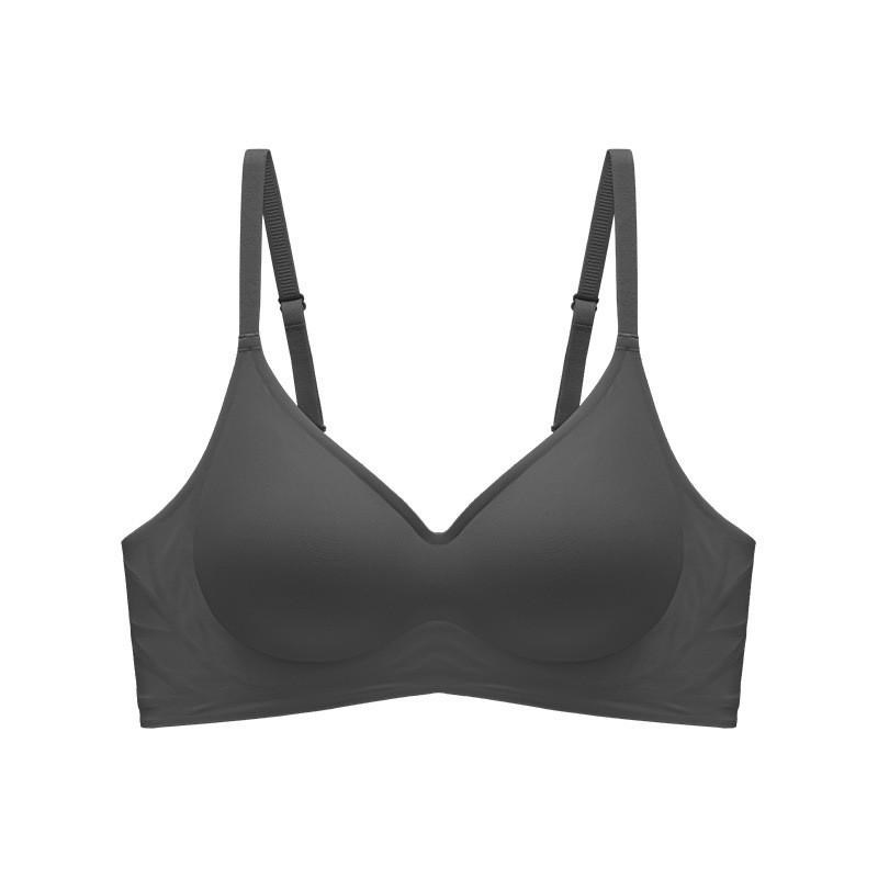 新款软果冻支撑条固定杯无钢圈内衣女夏季超薄透气款防下垂聚拢