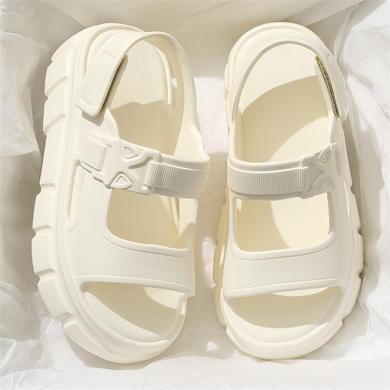 6cm增高拖鞋女款2025新款夏季外穿防滑厚底沙滩两穿海边凉鞋女士