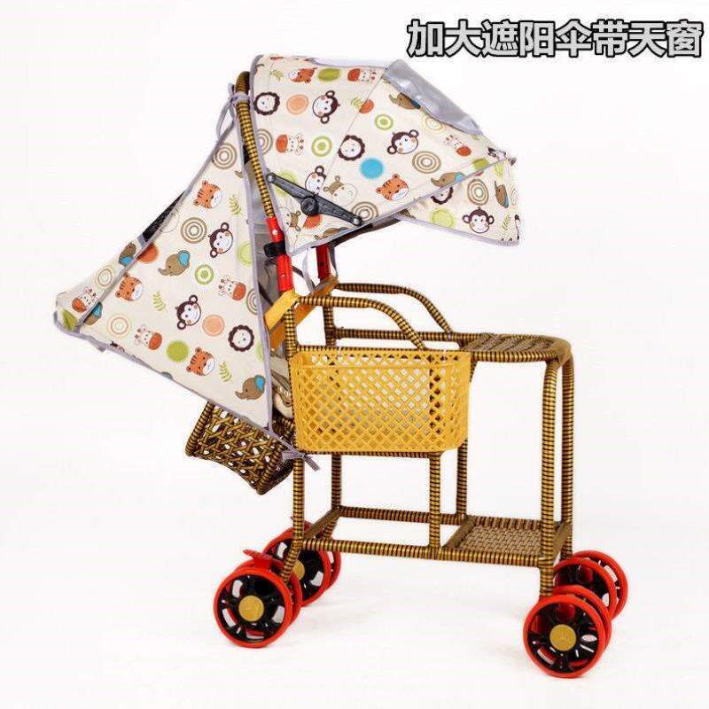 推车推车夏季宝宝推车坐儿童躺可婴儿竹藤推车藤椅可宝宝仿藤婴儿,婴童用品,四轮推车,淘宝优惠券,粉丝福利购,淘宝优惠卷