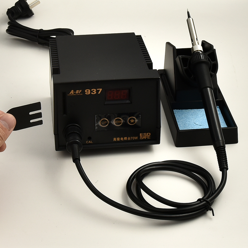 A-BF/不凡937焊台恒温电烙铁套装 数显焊台可调温插卡式70W