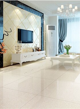 黄白色普拉提瓷砖800x800客厅地砖600x600玻化砖防滑地板砖抛光砖