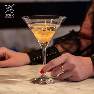 SOING水晶玻璃鸡u尾酒杯马天尼酒杯欧式酒吧专用