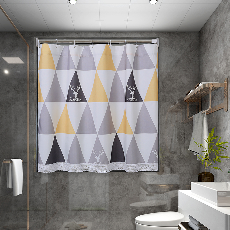 浴室窗帘卫生间防水遮光帘防油厨房小窗帘洗手间短帘飘窗帘遮挡帘