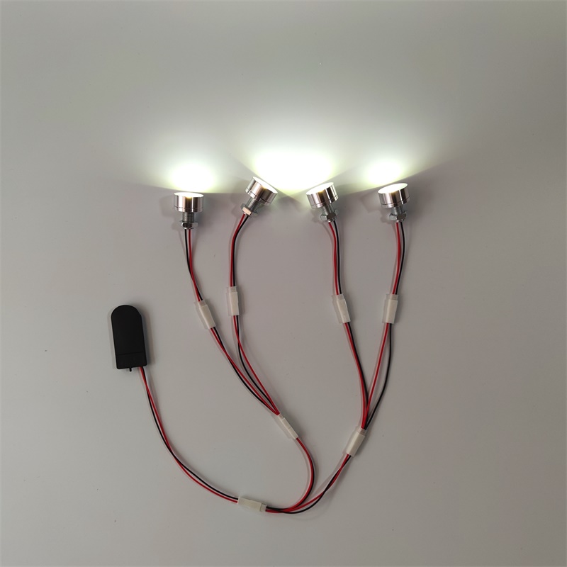 6VLED电池灯泡LED灯珠创意灯笼手工模型教学实验纸灯小夜灯带开关