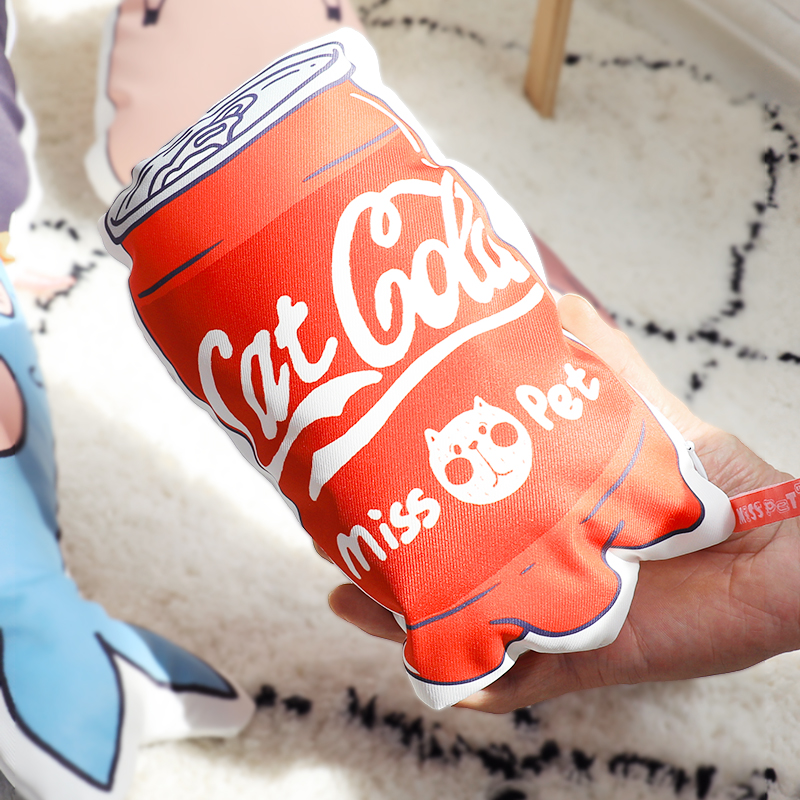 卡通小抱枕猫玩具逗猫棒猫解闷猫薄荷啃咬自嗨磨牙棒耐咬猫咪玩具