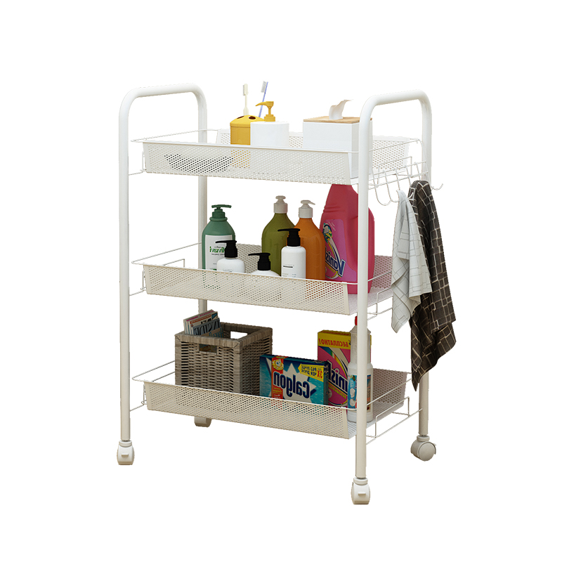 美容院小推车可移动卧室置物架厨房落地卫生间美发工具浴室收纳架