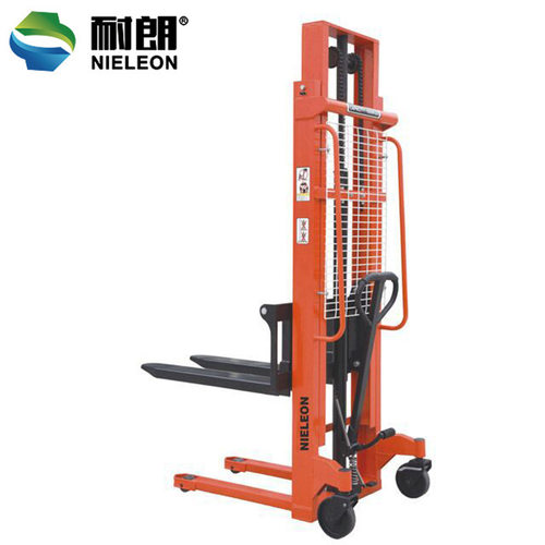 双门架手动堆高车 1吨2.5米堆高机液压车堆高车双门架手动堆高车
