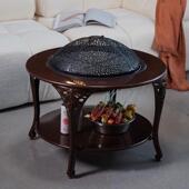 2024年新款 围炉煮茶无烟不锈钢烧烤桌户外庭院家用炉子新型烧烤炉